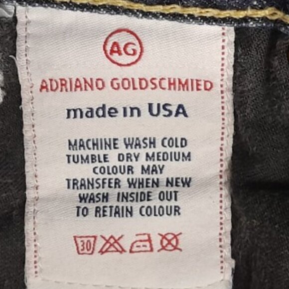 AG Adriano Goldschmied Flare Jeans Womens Size 29 The Club Dark Wash Distressed - Picture 6 of 12